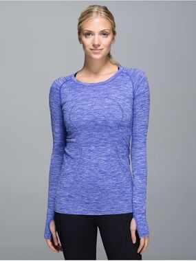 Lululemon Swiftly Tech Long Sleeve Crew
Space Dye Heathered Pigment Blue